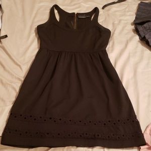 Cynthia Rowley Racerback dress with hem embroidery